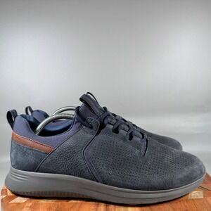 Johnston & Murphy XC4 Prentiss Navy Blue Nubuck Leather Sneakers Mens 11.5M
